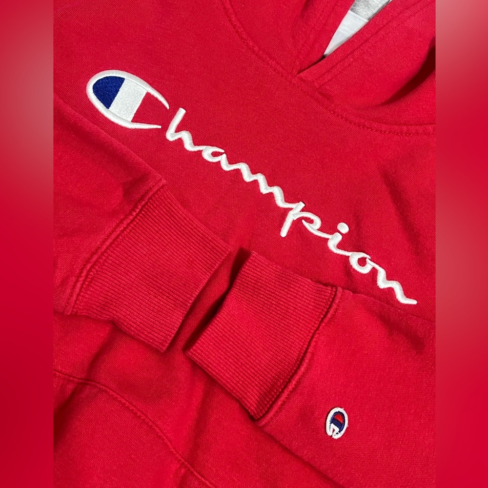 Champion Kids Red Pullover Hoodie